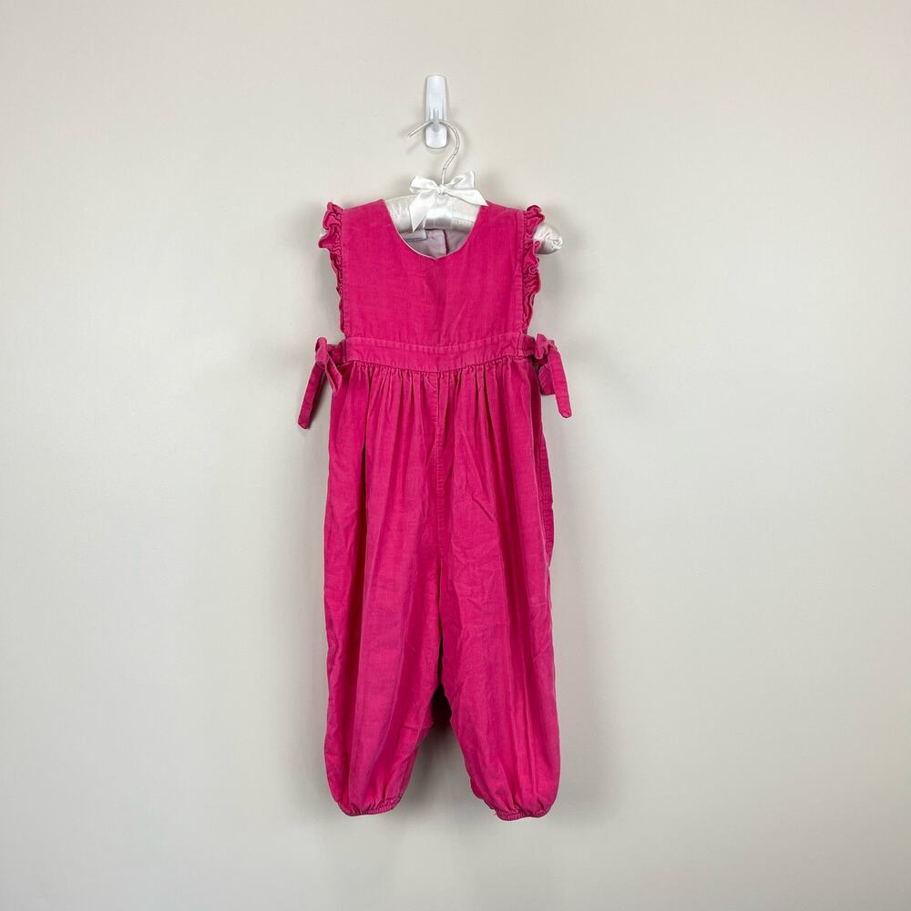 Bella Bliss Pink Corduroy Berkley Overalls 24 Months